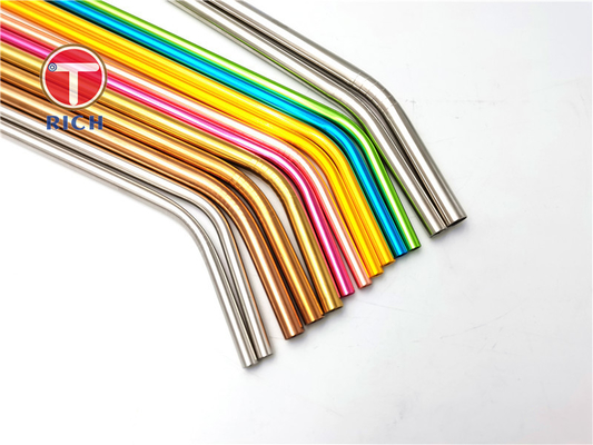 Goede prijs. 6mm 8mm 12mm 304 Roestvrij staalmetaal die Straw Set For Coffee Milk-Thee drinken online