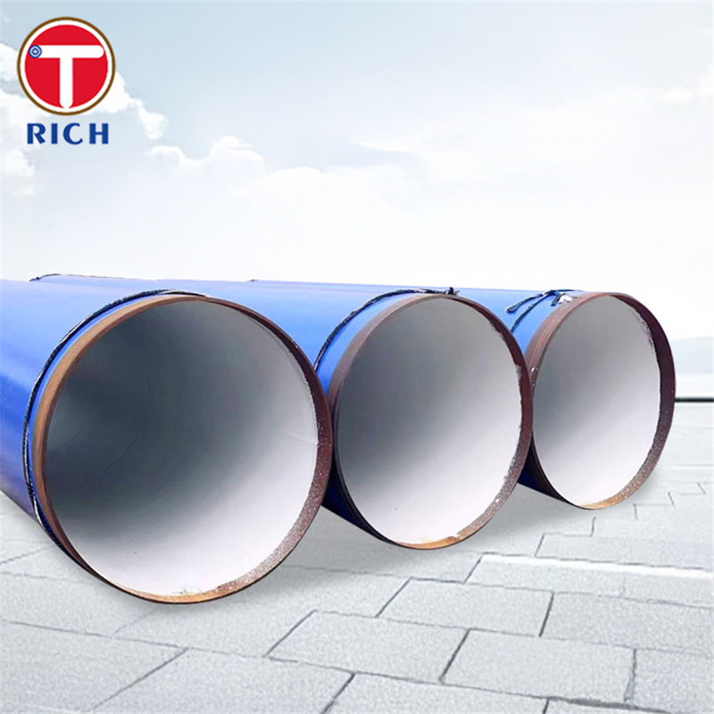 ASTM A978 Plastic Coated Steel Pipe Pre-coated Polyethyleen Gelaagd Composite Rib Gelast Steel Pipe