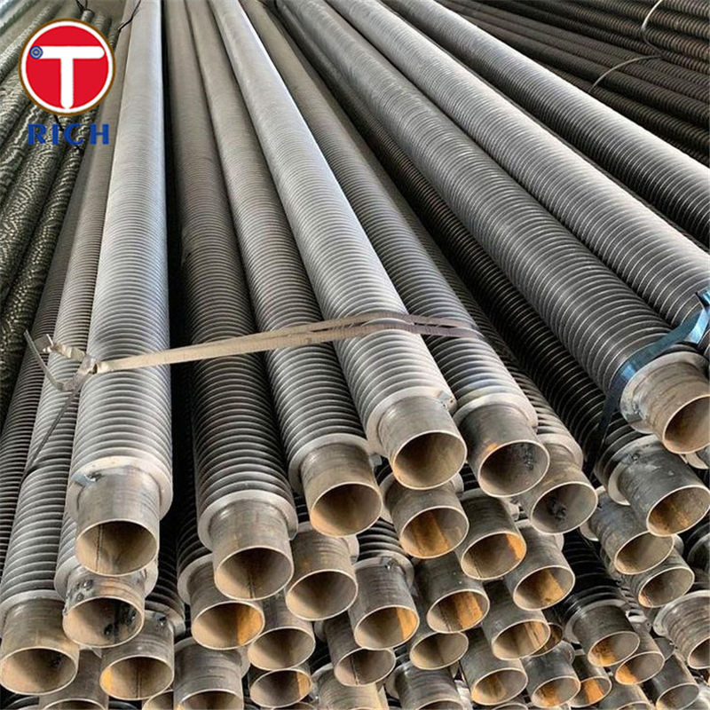 Overlappende L-type schelpbuis koolstof-LL-type schelpbuis met helicaal gewikkelde vinnen en hoge thermische geleidbaarheid voor warmtewisselaars