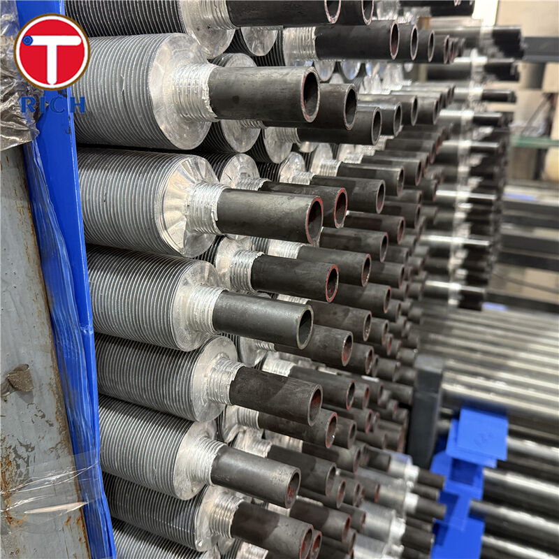 Geëxtrudeerde Fin Buis Bimetalen Composiet Fin Buis met Aluminium Buiten Fin Laag en Koolstofstalen Kern Buis voor Olie- en Aardgas Toepassingen