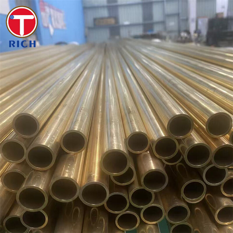 BFe10-1-1 naadloos koperen-nikkelcondensatorbuis met corrosiebestendigheid en duurzaamheid in zeewater voor efficiënte warmteoverdracht